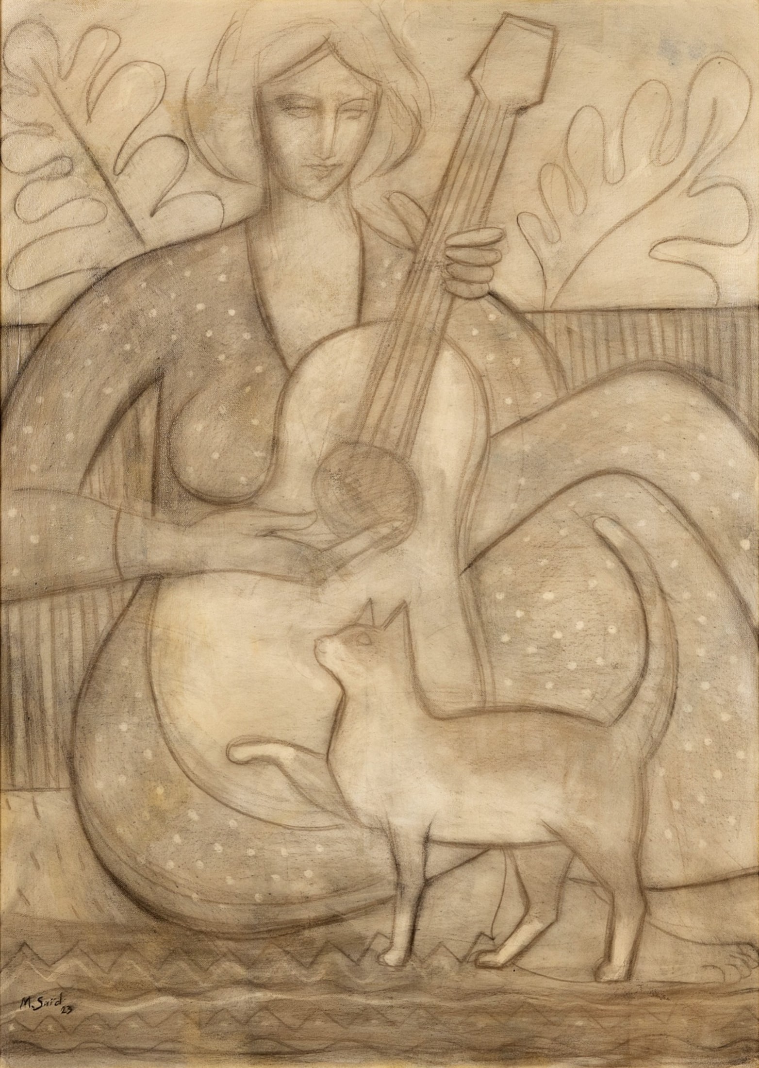 A Tribute to Matisse: Lady and Her Cat